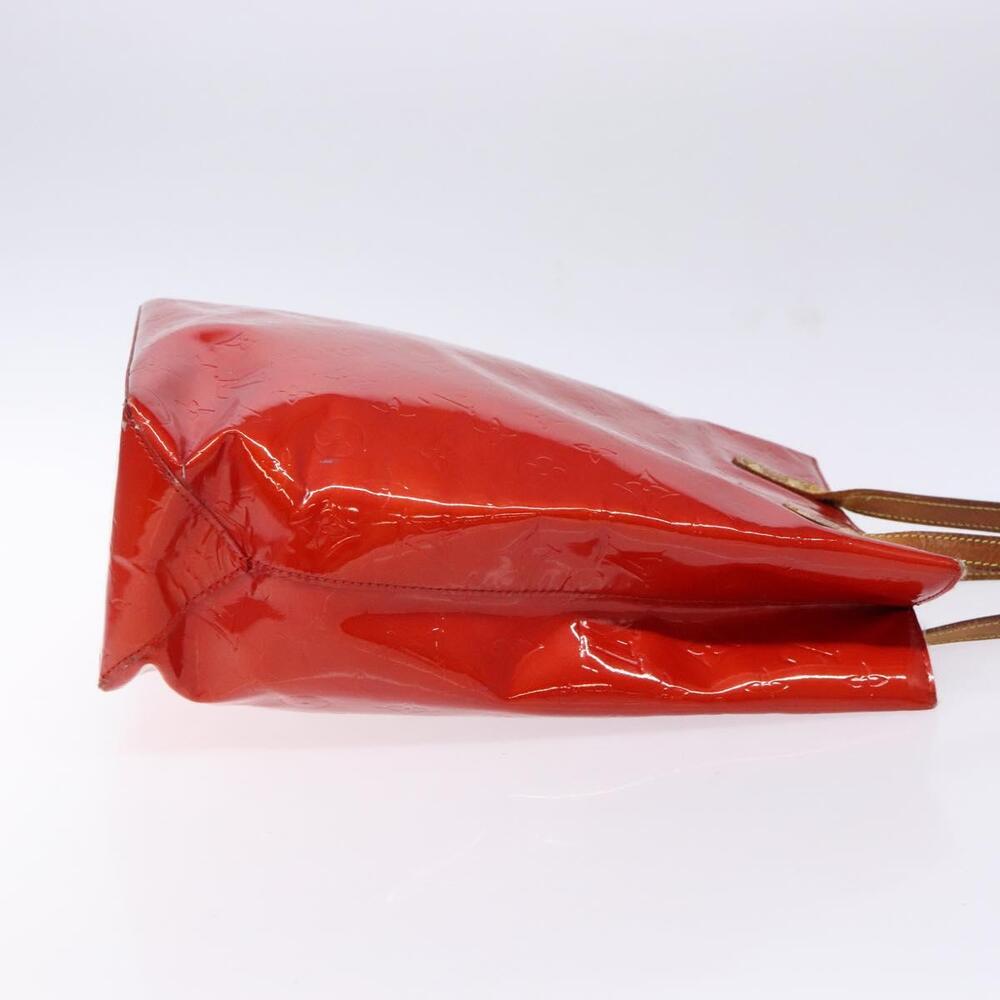 LOUIS VUITTON Monogram Vernis Reade MM Hand Bag Red Rouge M91086 - Picture 4 of 12